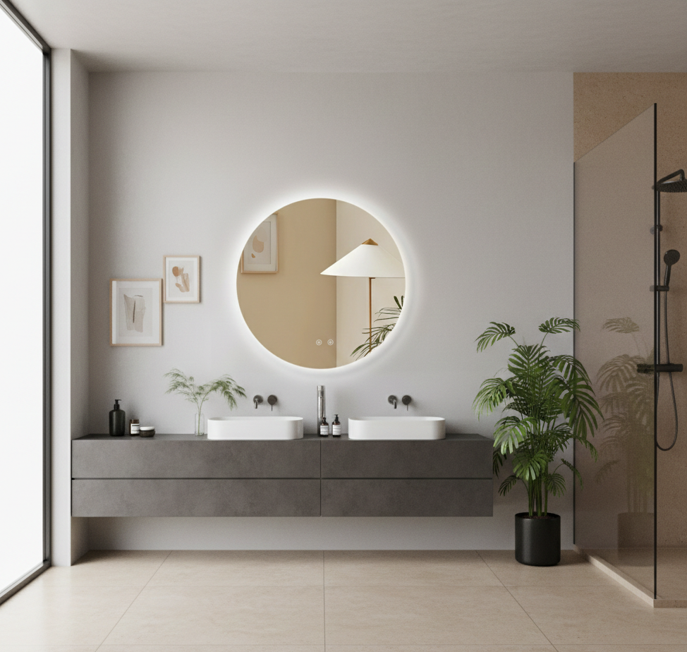 Espejo LED Ares  Gold / Black