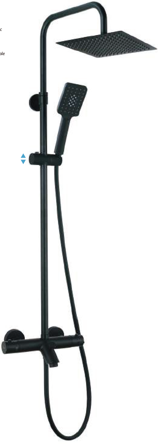Columna baño termostática telescópica Tena