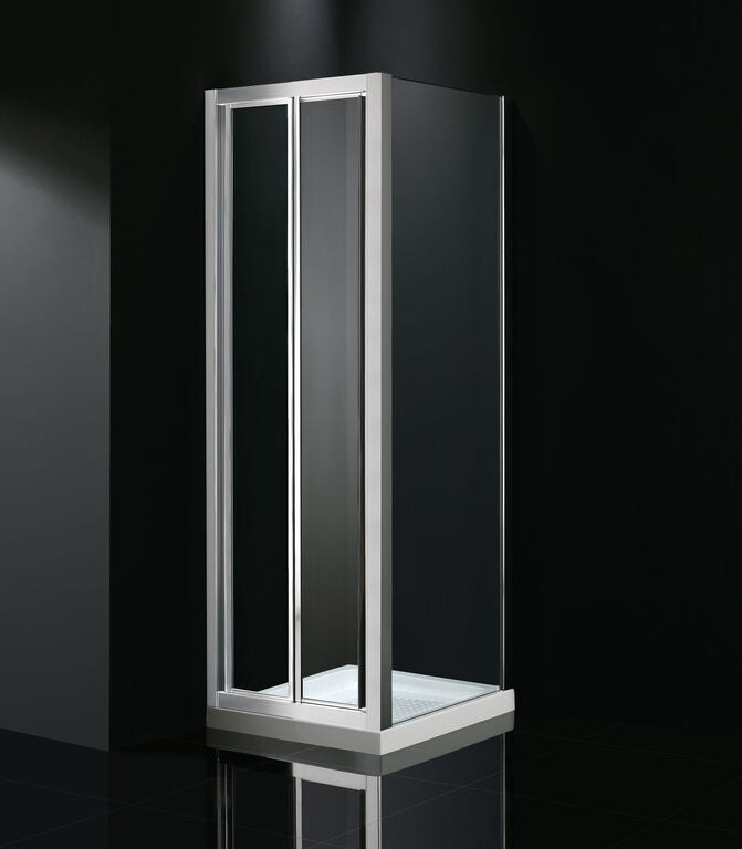 Mampara angular plegable + lateral fijo Akord