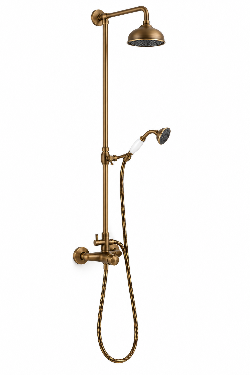 Columna de ducha monomando telescópica Lanuza · 21103-BRONCE