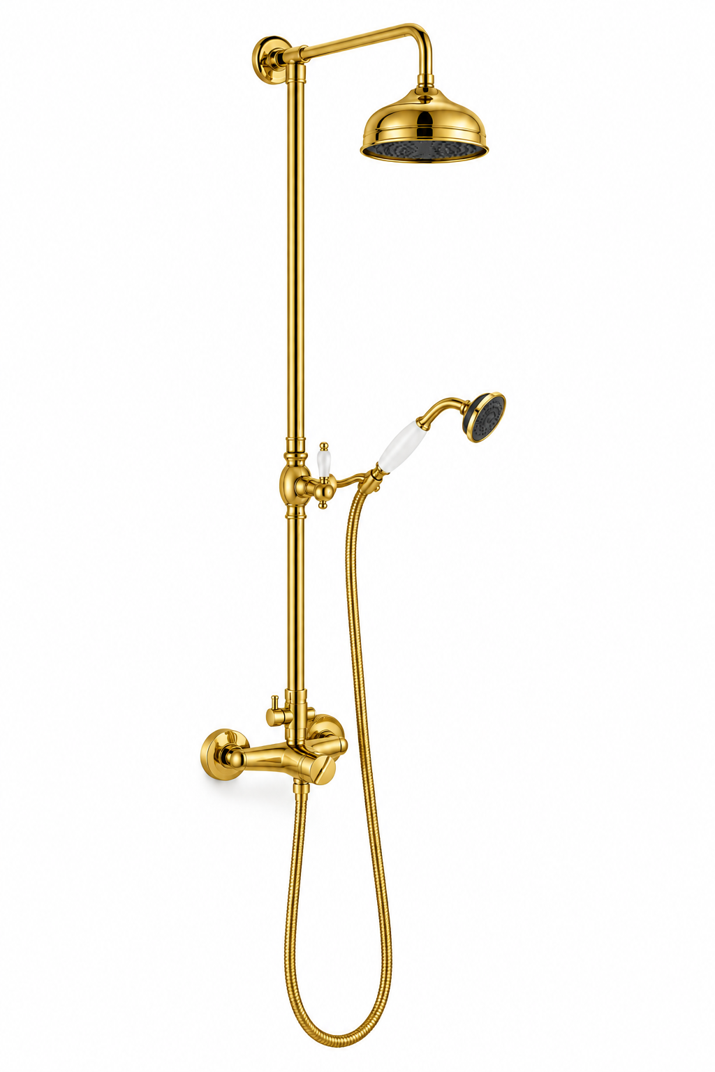 Columna de ducha monomando telescópica Lanuza · 21103-ORO