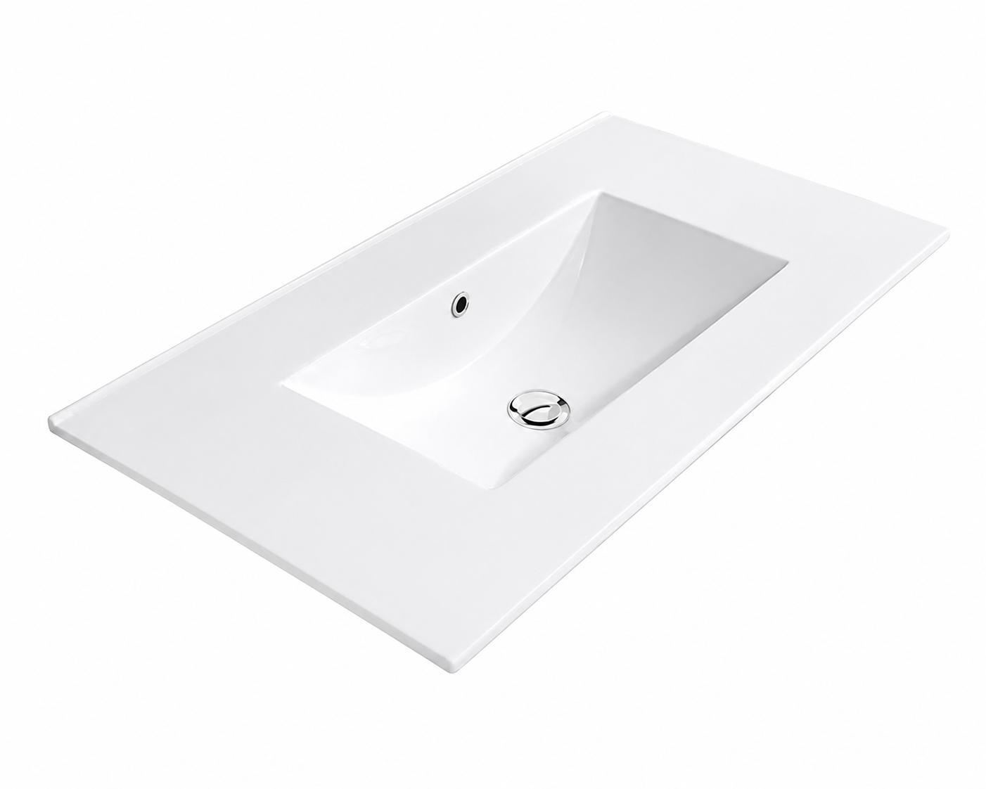 Lavabo porcelana sobre mueble THIN