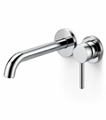 Monomando lavabo mural empotrable Tizziano 80006 Cromo